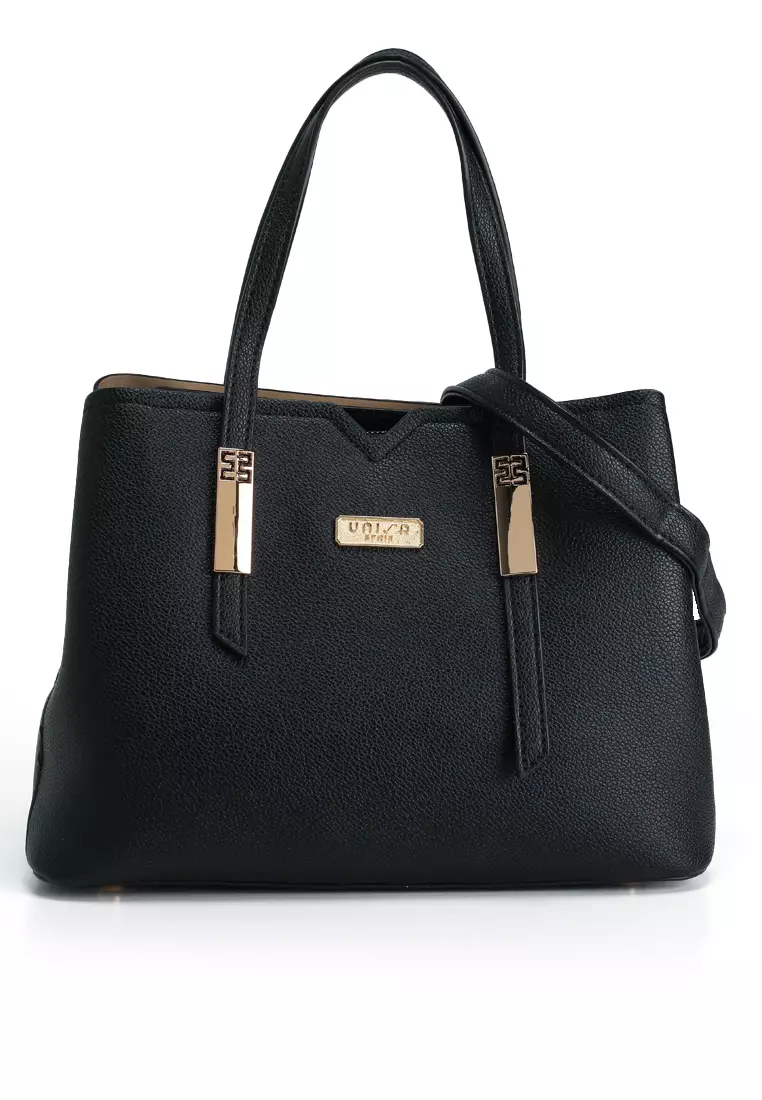 Pebbled Multi-Compartment Tote