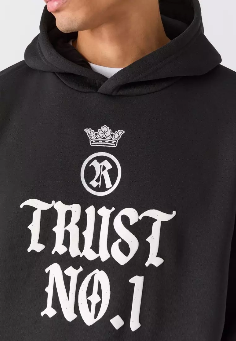 纽约市街头服饰 - TRUST NO 1 - 连帽衫 - 黑色