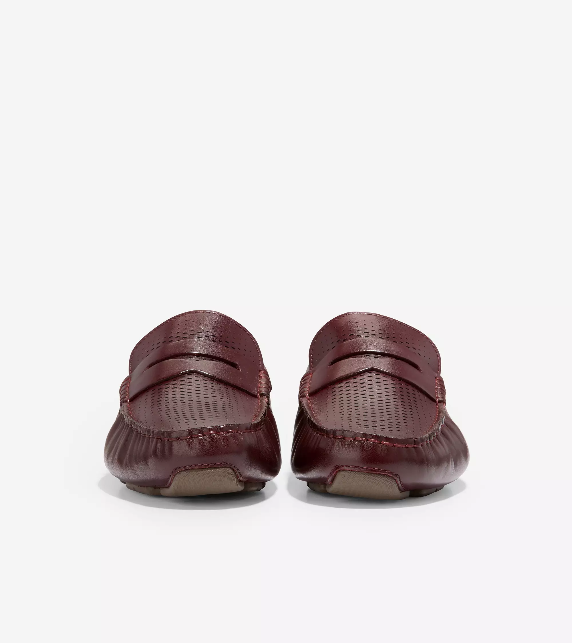 Cole Haan Man Grand Laser Penny Driver - Sepatu Pria (Merah)