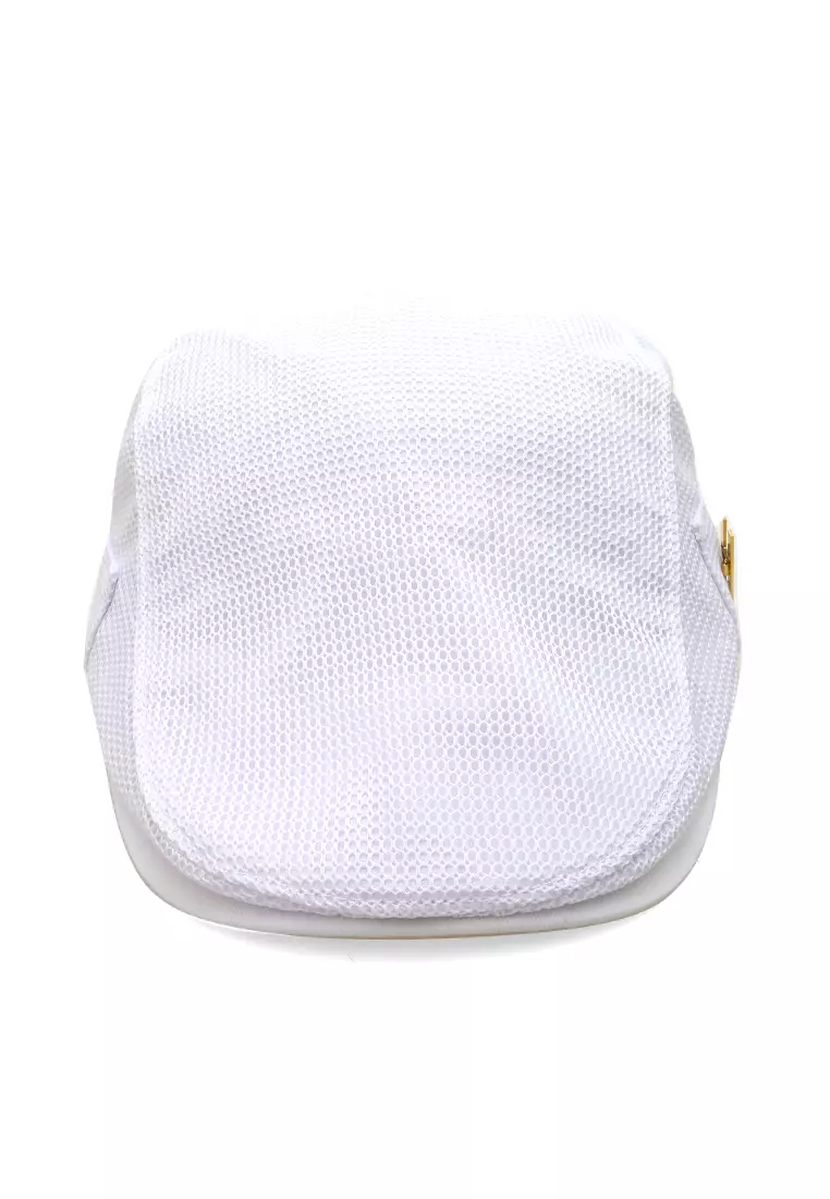 Kai Aksesoris Fashion Topi Pria Wanita Flat Hat Adjustable Strap Material Cotton ORIGINAL - White