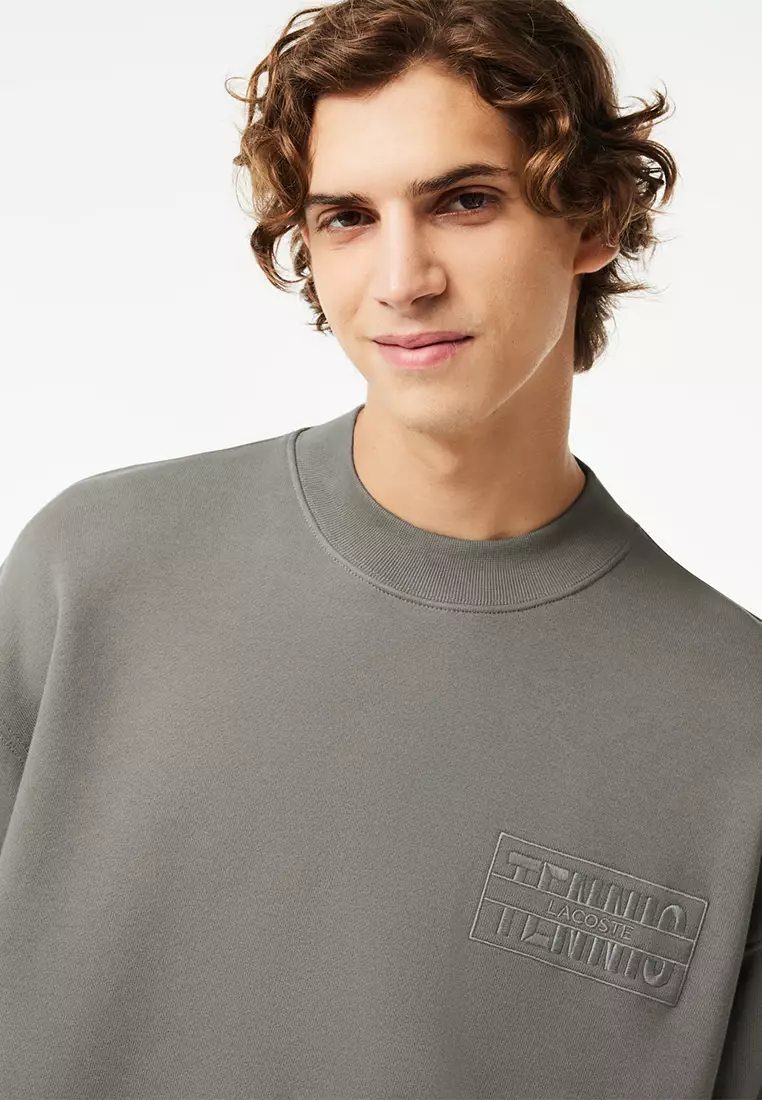 Lacoste sale embroidered sweatshirt