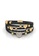 Her Jewellery white and gold Leather Love Bracelet (Black) - Made with Swarovski Crystals 4DC27ACF3ED403GS_1