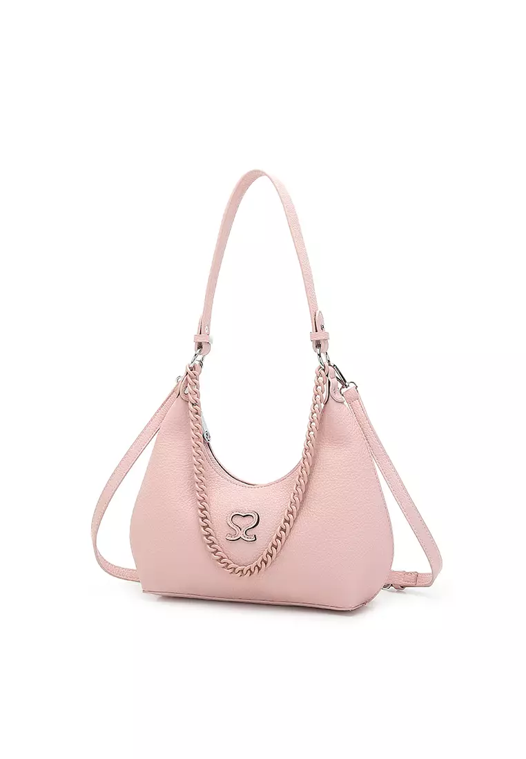 Women's Top Handle Bag / Sling Bag / Crossbody Bag / Shoulder Bag (手拿袋 / 斜孭袋 / 單肩包) - 粉紅色