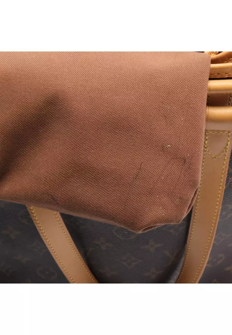 Louis Vuitton Chalk Sling Bag Monogram Shadow Khaki in Calfskin