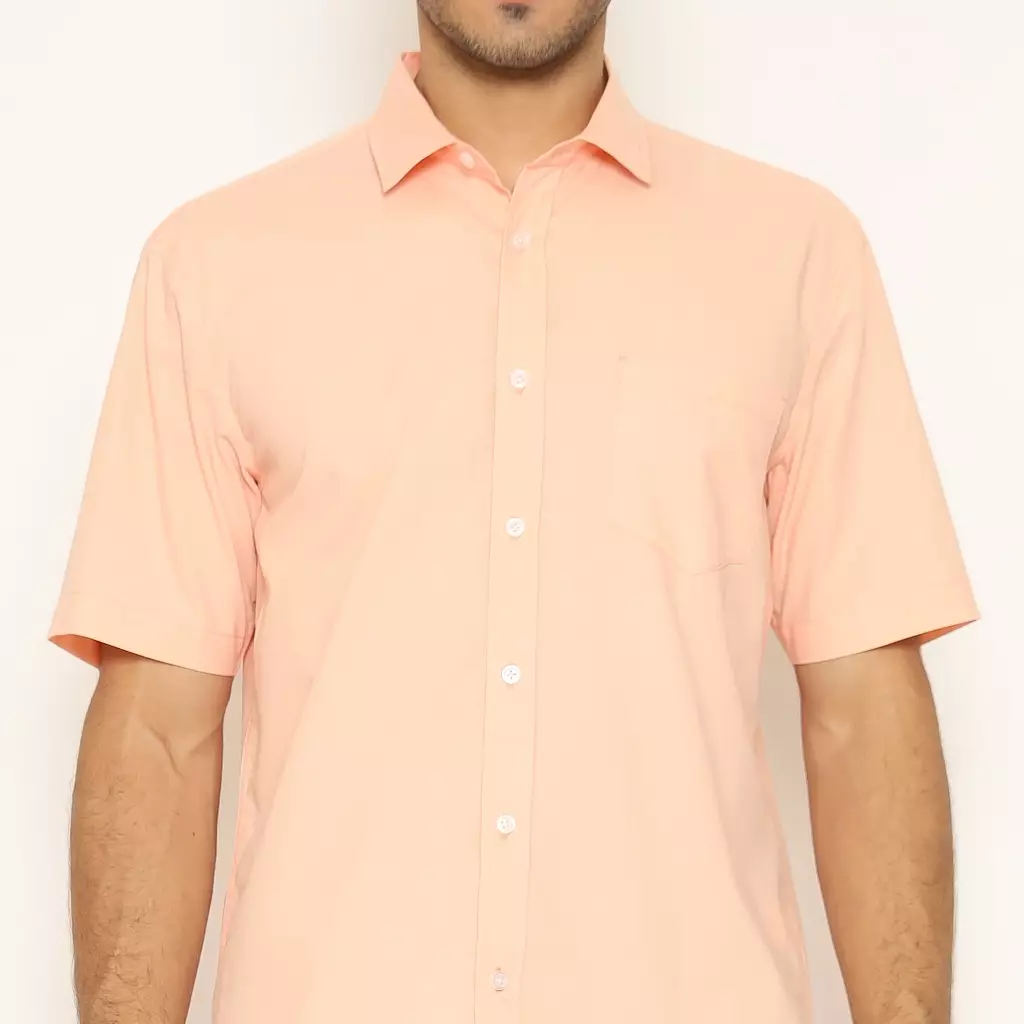 AMK Kemeja Pria Lengan Pendek SHS ITO S/S Peach
