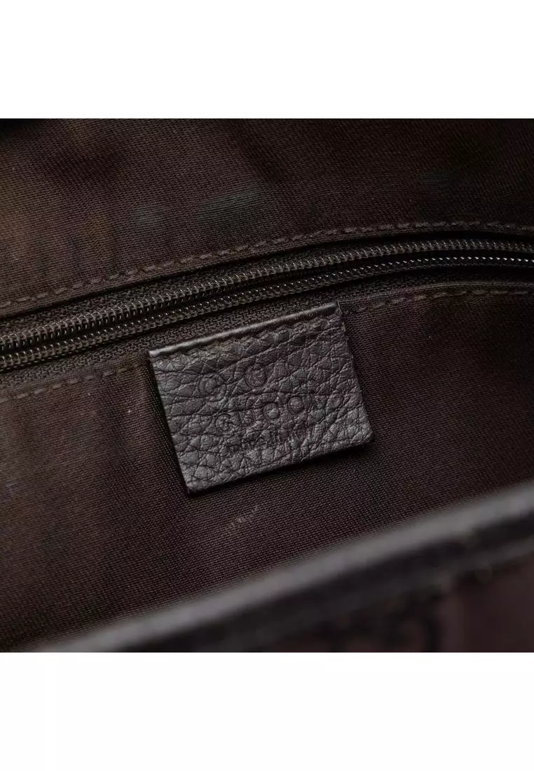 Pre-Loved Gucci Gg Nylon Abbey D Ring Crossbody