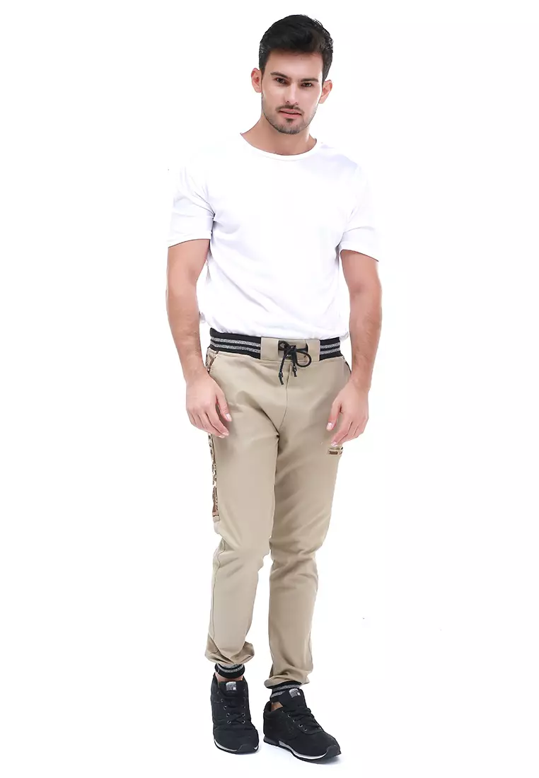 Locko Celana Panjang Cargo Pria Motive Side Casual Long Pants Material Twill Cotton ORIGINAL