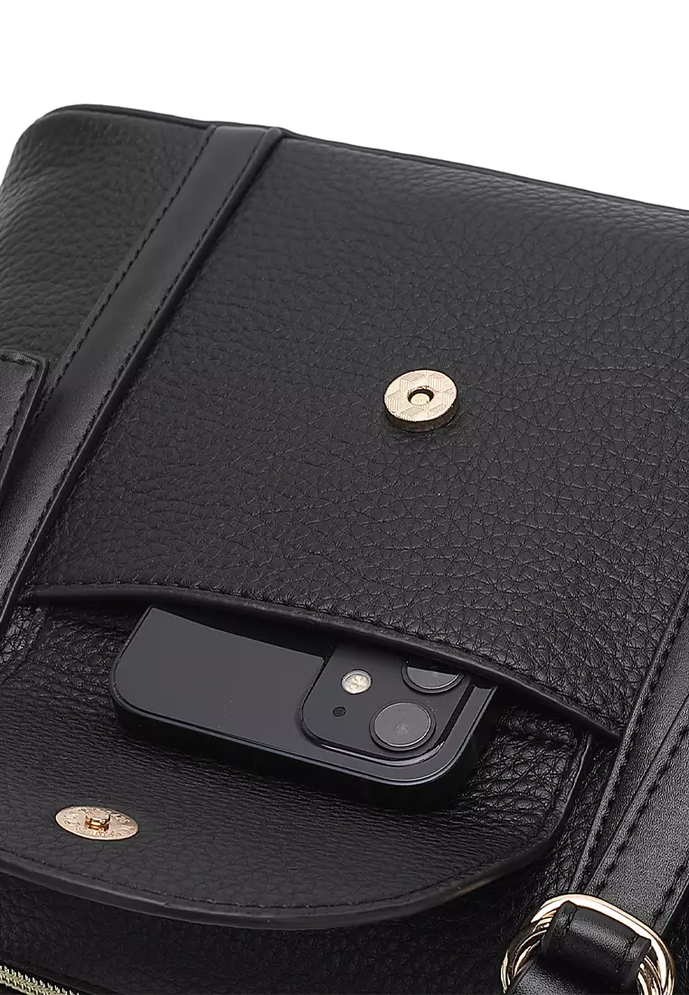 Women's Top Handle Bag / Sling Bag / Crossbody Bag / Shoulder Bag (Tas Tangan Wanita / Tas Selempang Wanita / Tas Bahu Wanita) - Hitam