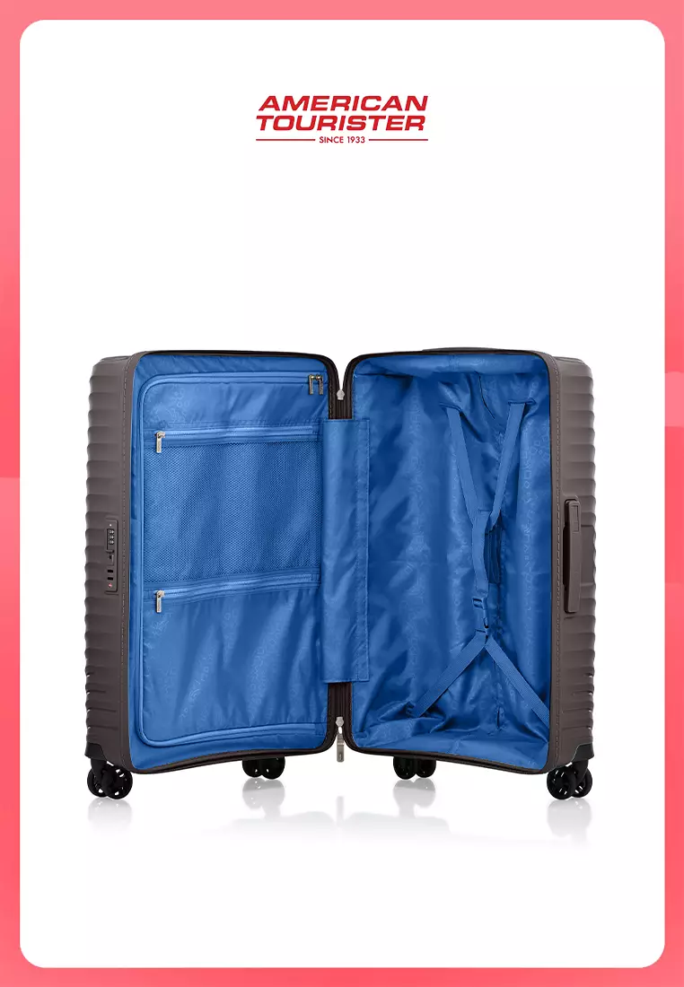 American Tourister Koper Hardcase Diazip Medium 24 Inch TSA - Coffee