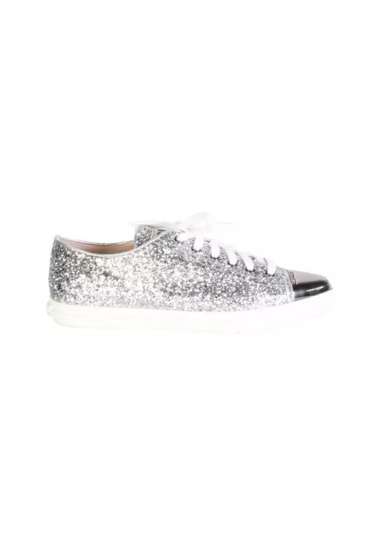 Glitter deals silver sneakers