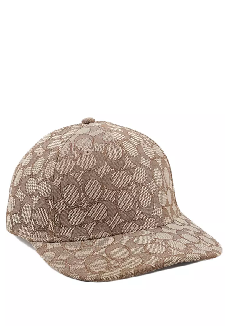 網上選購Coach Coach Signature Jacquard Baseball Hat - Brown 2024