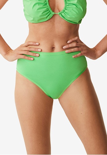Mango green High-Waist Bikini Bottom ADE76USDC57E55GS_1
