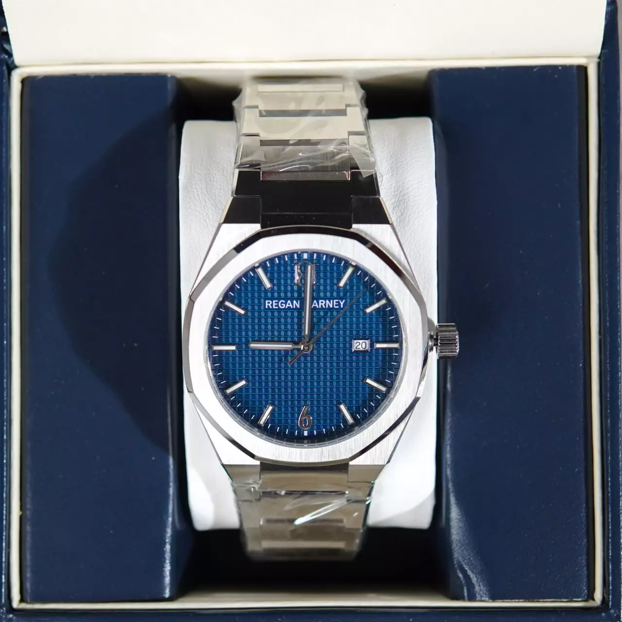 Jam Tangan REGAN HARNEY RH 002-03 REGAL NAVY STAINLESS STEEL WATCH 100% ORIGINAL - OS