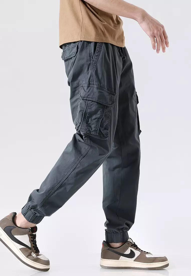 機能風口袋工裝長褲 GJL695