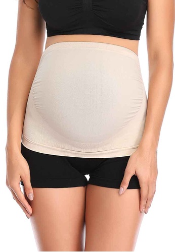 9months Maternity beige Neutral Pregnancy Belly Support Band 67AAAAABE62FE5GS_1