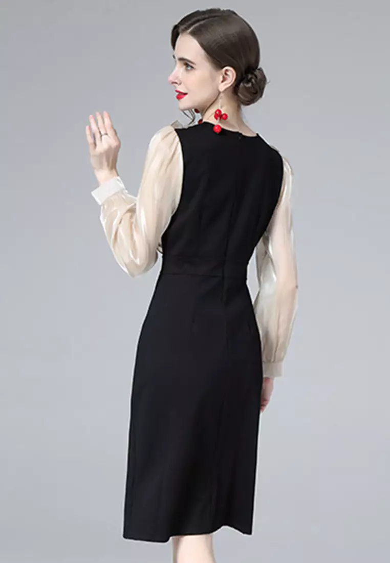 Buy Sunnydaysweety Embroidered Floral One-Piece Dress A22021607 2025 ...