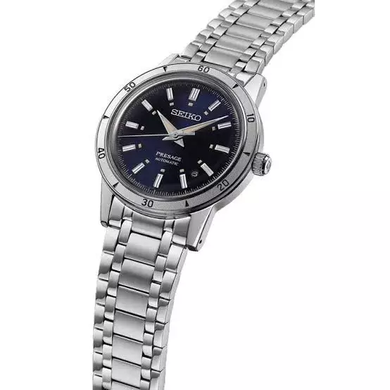 Seiko SRPL07J1 Silver Dasar Hitam Cowok