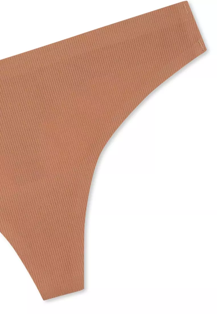 2-Pack Brown Basic Thong, Underwear for Women