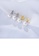 Glamorousky white 925 Sterling Silver Fashion Elegant Flower Imitation Pearl Earrings with Cubic Zirconia 60753AC528C79DGS_4