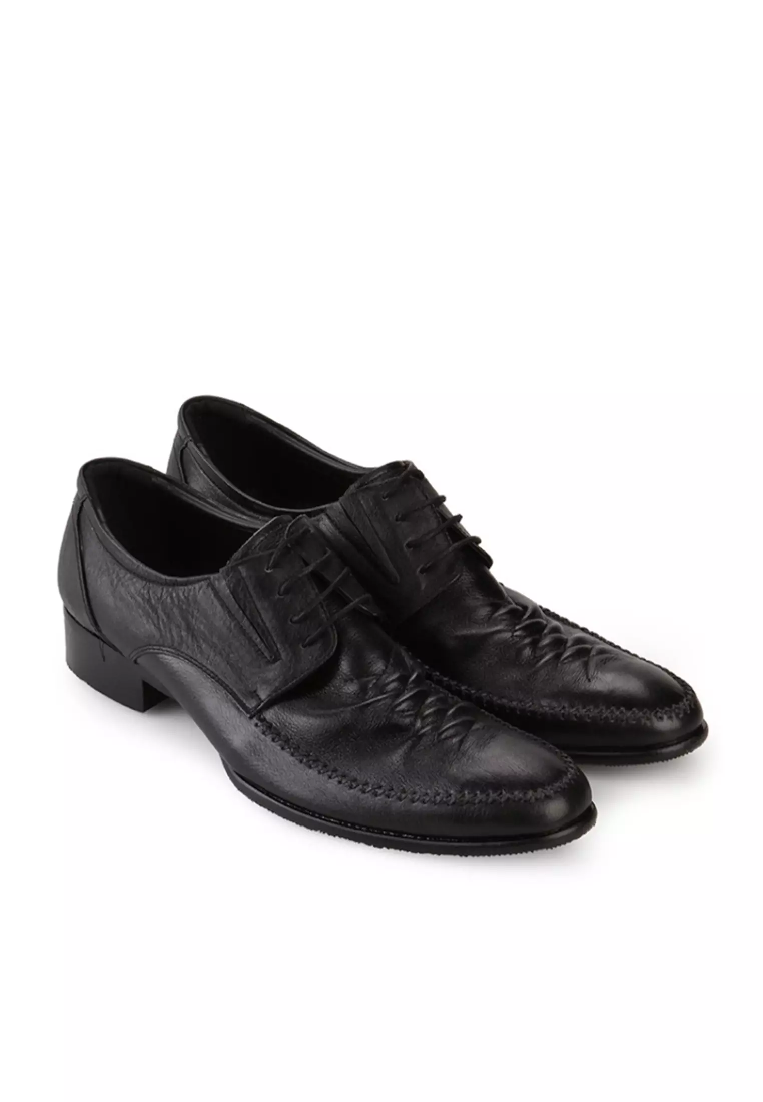 Keith Sepatu Semi Formal Slip On Lace Up Pantofel Pria Kulit Asli
