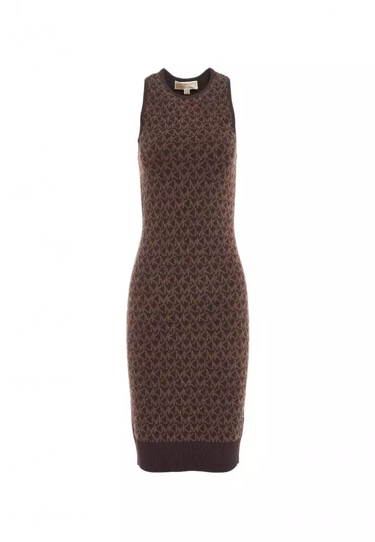 Buy MICHAEL KORS MICHAEL KORS - Knitted dress - Brown 2023 Online | ZALORA  Singapore