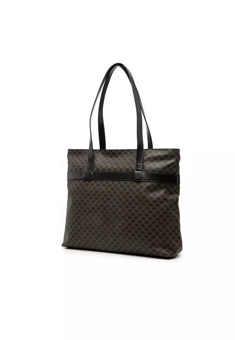Pre-Loved Celine Macadam Coated Canvas Tote