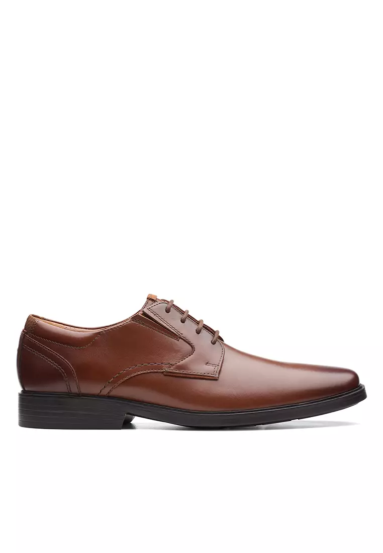 Discount on Clarks  shoes - SKU: Clarkslite Low Leather Dress Shoe Tan