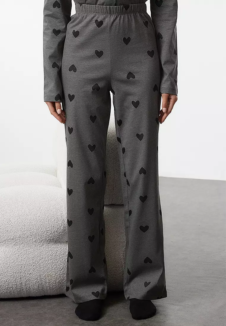 Heart Knitted Pajama Set