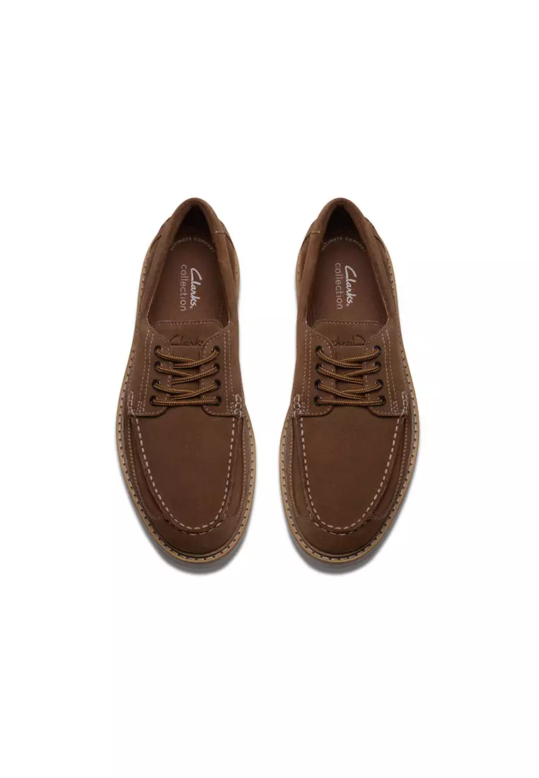 Buy CLARKS Mens Weltridge Moc Casual Shoes Cola Suede - Wide Feet