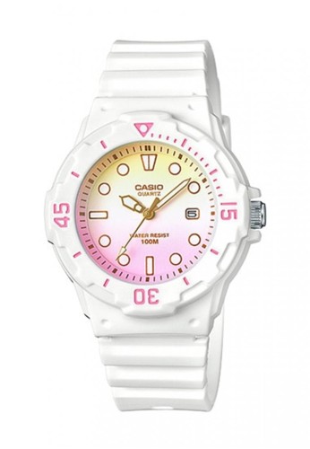 Jual Casio Casio Analog Jam Tangan Wanita Strap Karet Putih Lrw 200h 4e2 Original Original Zalora Indonesia