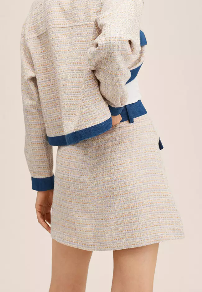 Check Tweed Skirt