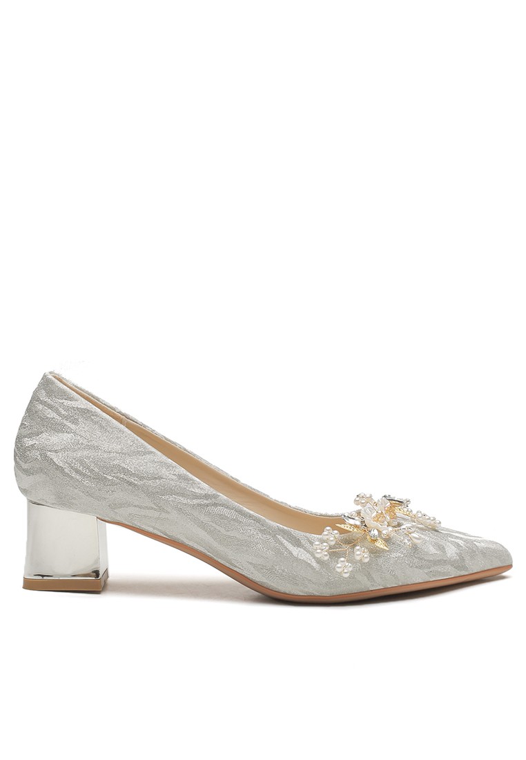 5CM Elegant Buckle Chunky Heel Shoes IF550-3