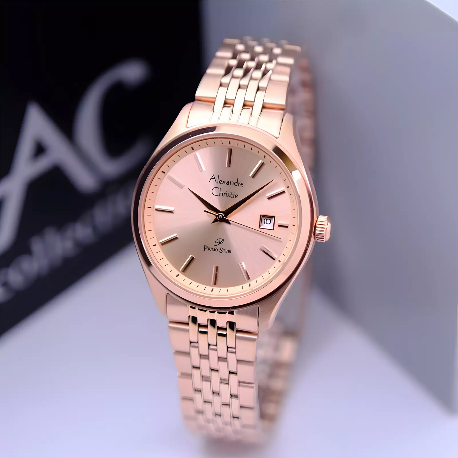 Jam Tangan Analog Wanita - Primo Series - Rose Gold - Stainless Steel - 1040 LDBRGLN