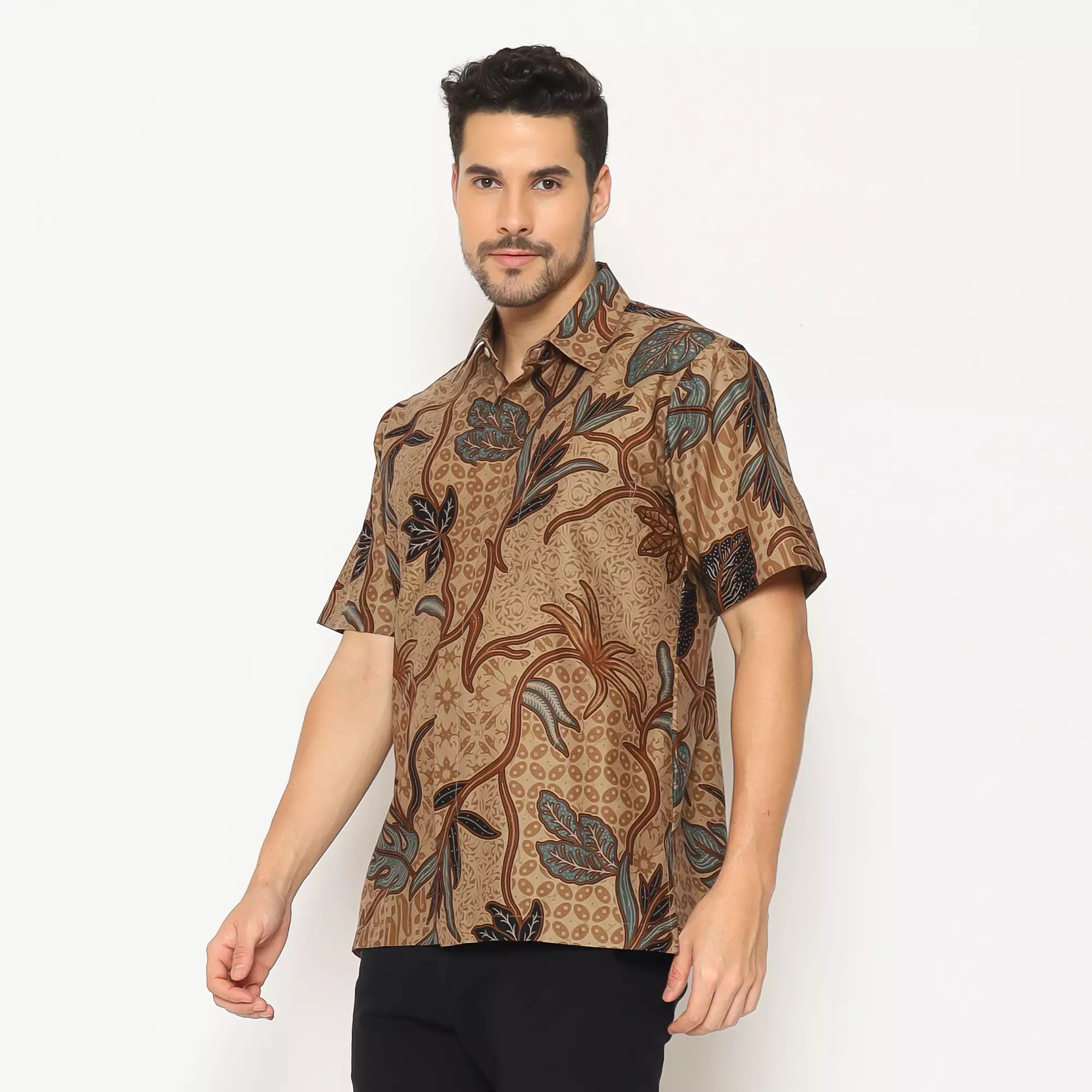 Kemeja Batik Pria - Bhatara Batik Falco - Atasan Kemeja Batik Lengan Pendek