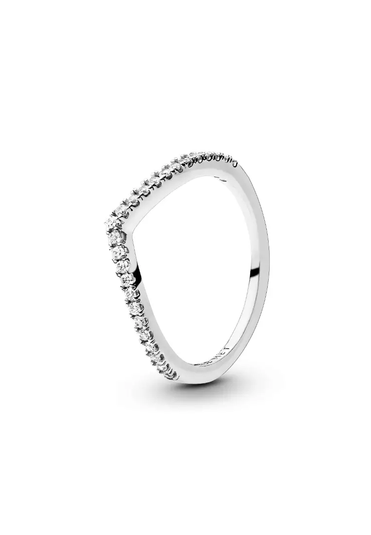 Sparkling Wishbone Ring