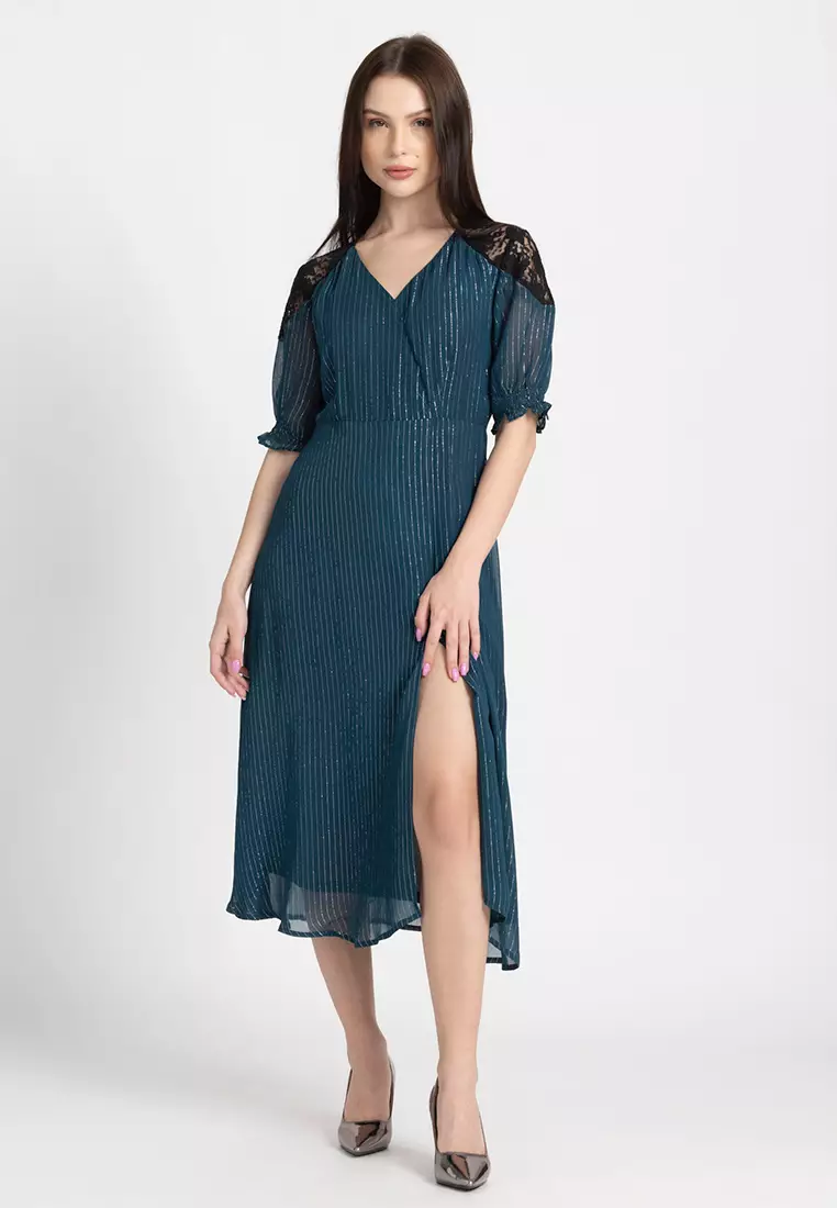 Bardot shadow best sale stripe dress