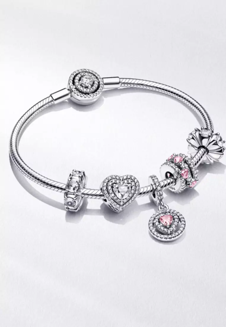 Pandora Moments Halo Snake Chain Bracelet