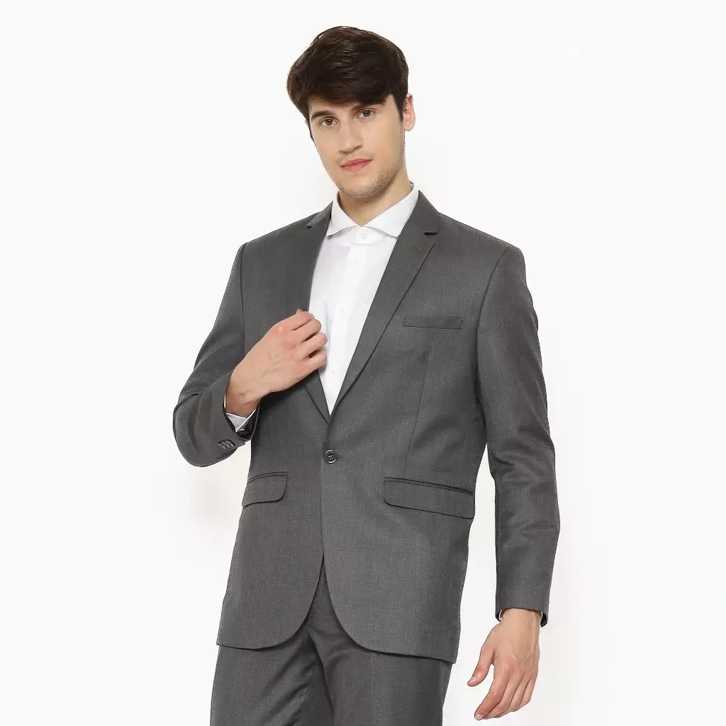 Lawell Jas Pria Formal Abu Tua | GILBERT | Modern Fit | Salur Halus