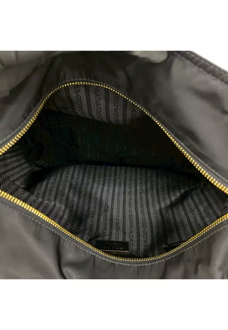 Pre-Loved Prada Embellished Tessuto Tote
