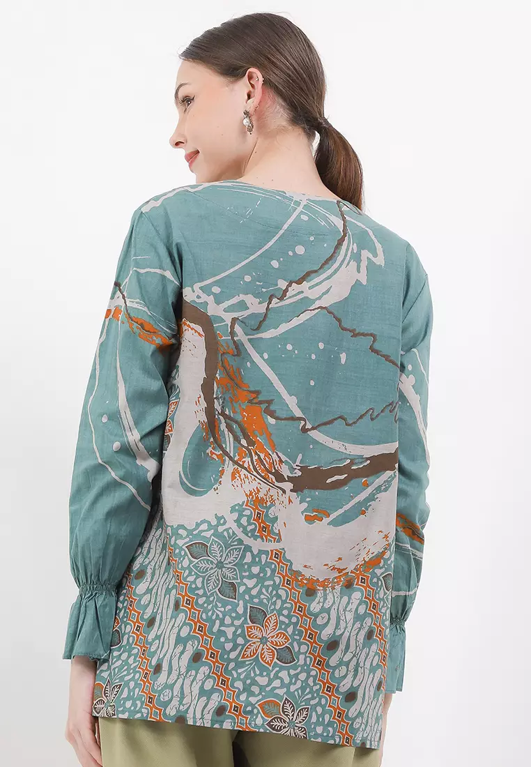 Tyaga Blouse Batik Premium Wanita Casual Modern