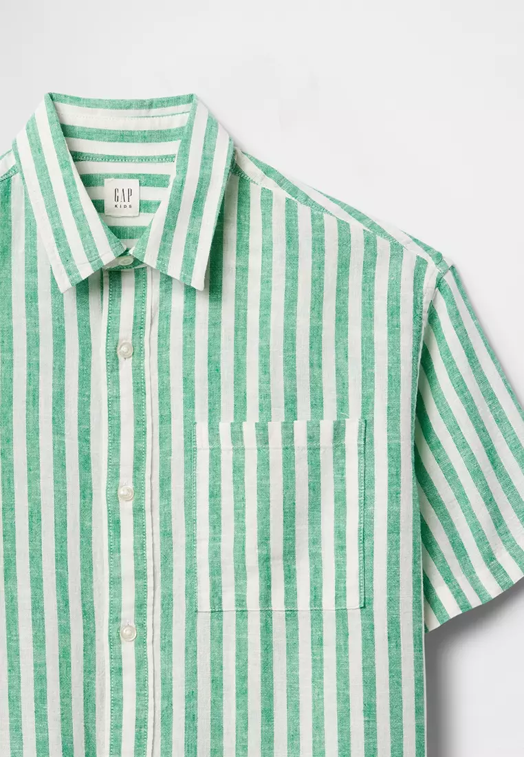 Kids Linen-Cotton Relaxed Shirt