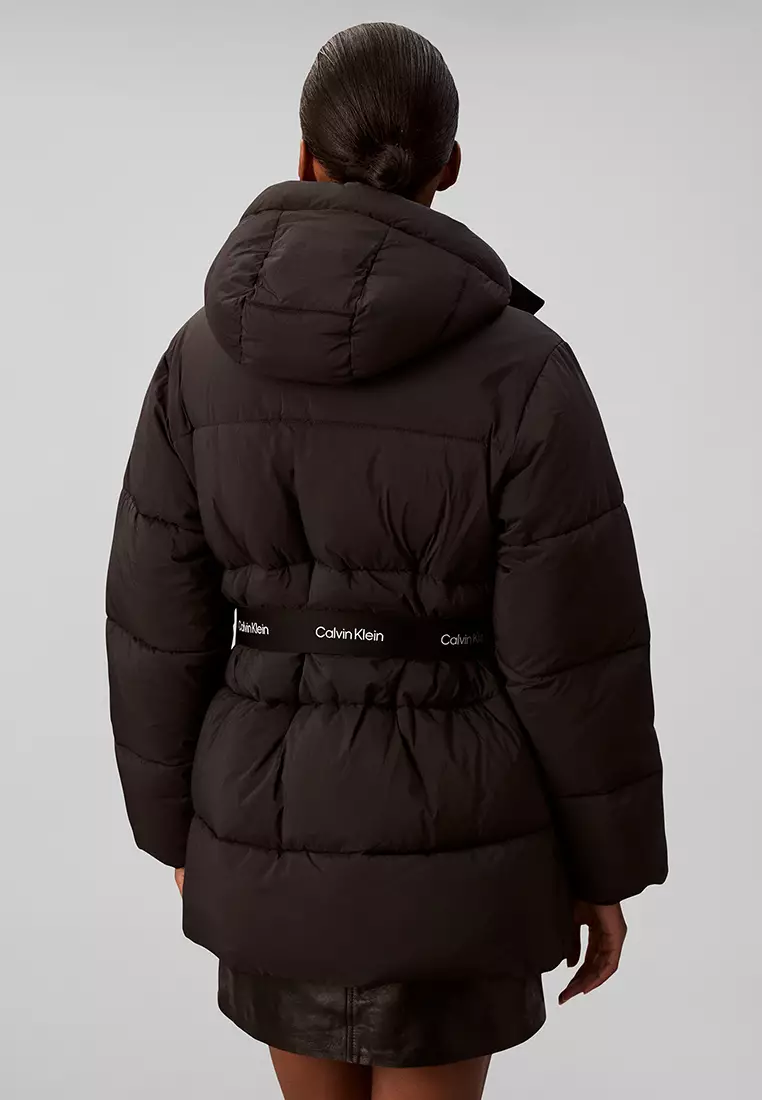 Belted Midweight Puffer Jacket - Calvin Klein Jeans