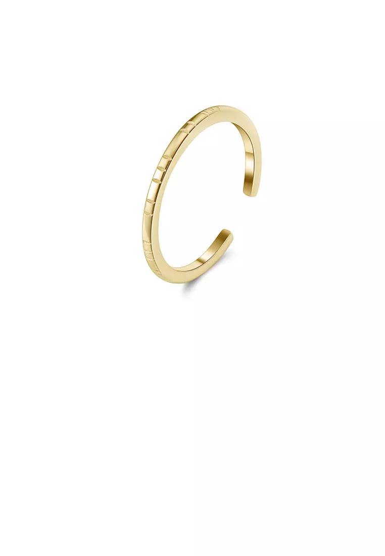 Buy Glamorousky 925 Sterling Silver Plated Gold Simple and Fashion