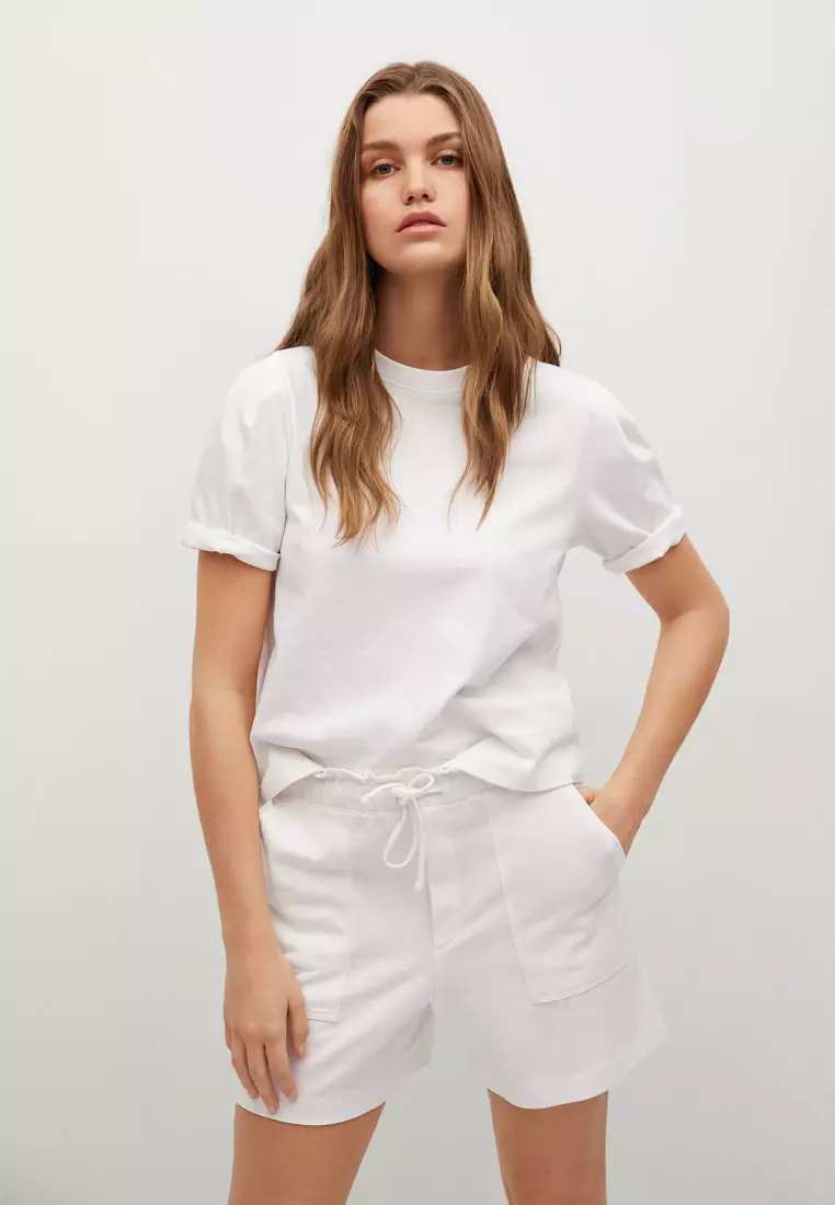 Pockets Cotton Shorts