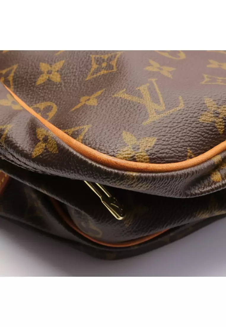 LOUIS VUITTON 2way Bag Keepall Bandouliere 45 LV Monogram PVC Brown Leather  Gold