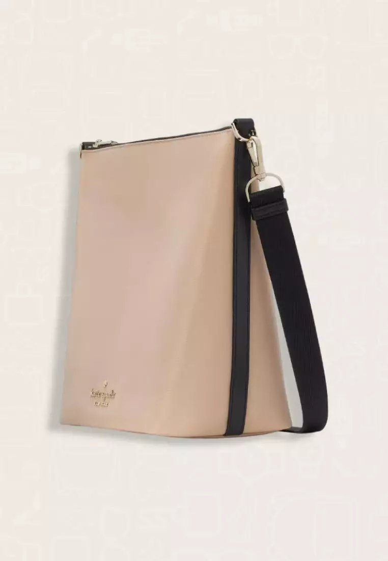 Kate Spade Chelsea Large Duffle Crossbody Warm Beige Multi