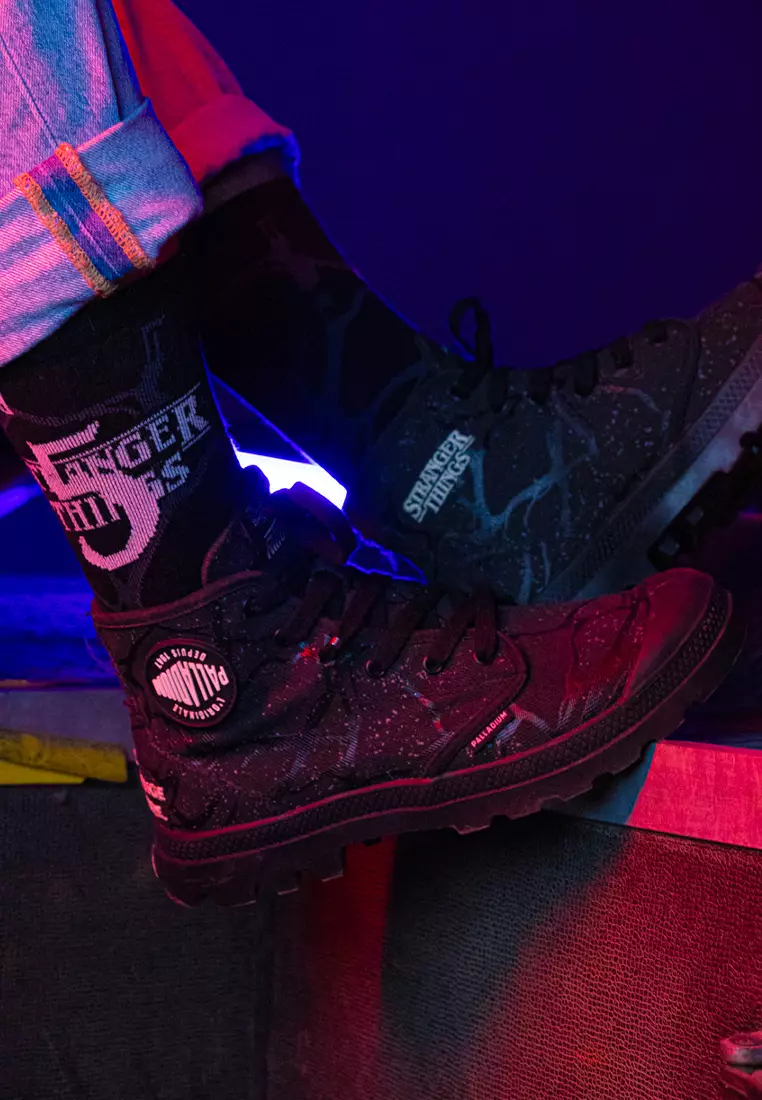 PALLADIUM X STRANGER THINGS 女裝 PAMPA HI TUNNELS 高幫帆布鞋 靴