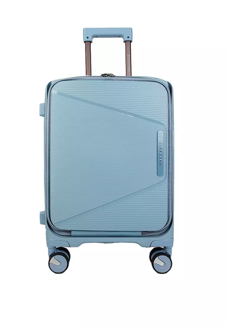 GIORDANO UNBREAKBLE EXPANDABLE TROLLEY CASE WITH TSA LOCK -GA2454-LIGHT BLUE''20/24/28''