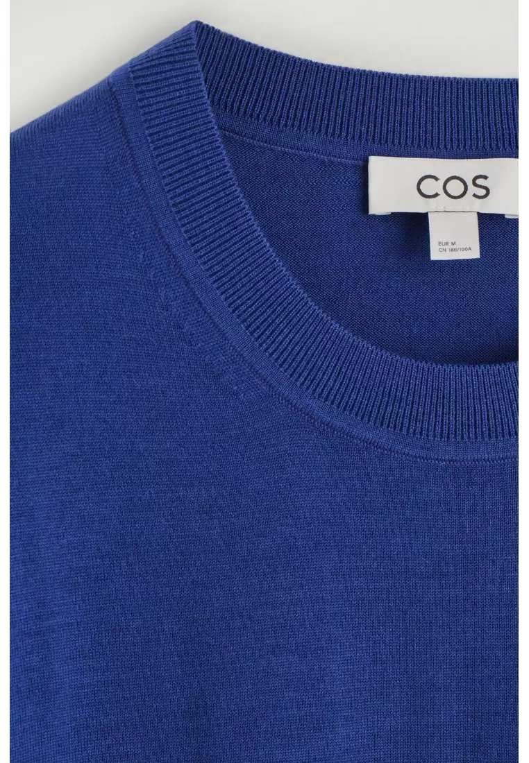 SLIM MERINO WOOL CREW-NECK JUMPER
