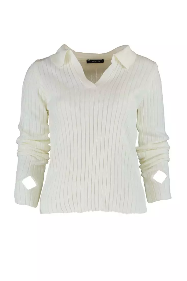 Polo Collar Knitwear Sweater
